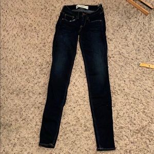 Abercrombie Dark Wash Skinny Jeans Stretch 00R 24